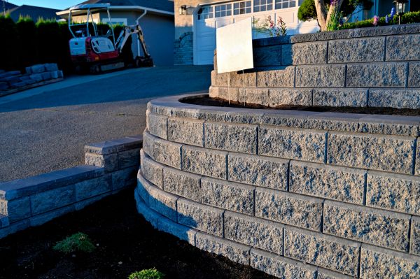 Stone Retaining Wall Repair in Sylvania