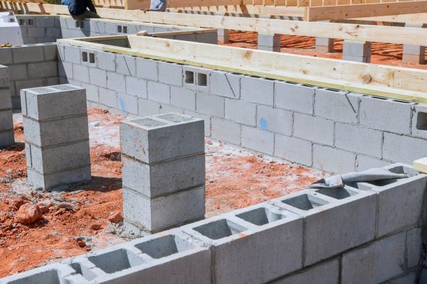 Cement Block Installation in Sylvania